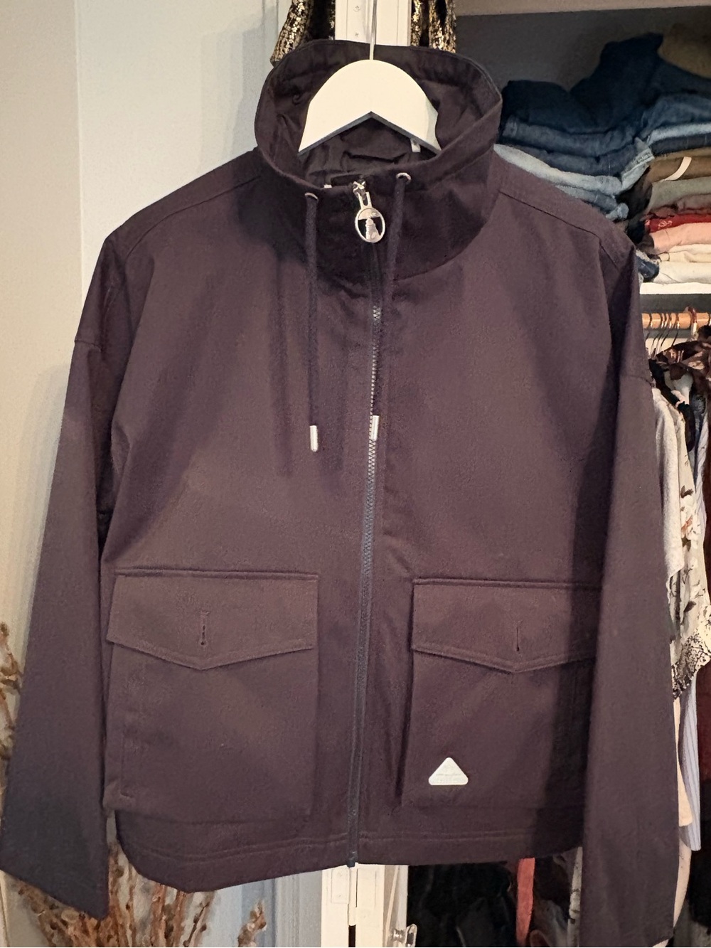 Barbour Ladies Showerproof navy jacket